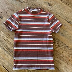 RSQ Multicolor Striped Turtleneck
